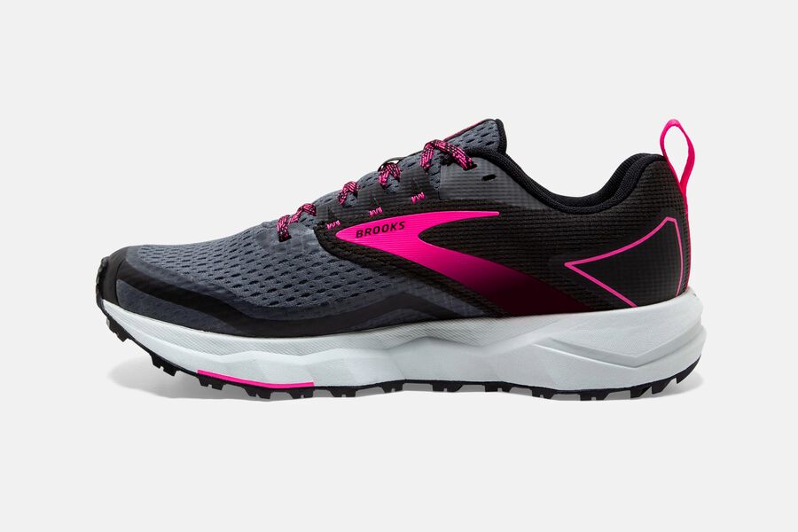 Brooks Israel Divide 2 Trail Running Shoes Womens - Black/Pink - IBE-036745